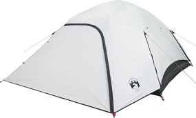 vidaXL Σκηνή Κάμπινγκ 4 Ατόμων Διάβροχη Λευκή Ύφασμα Συσκότισης