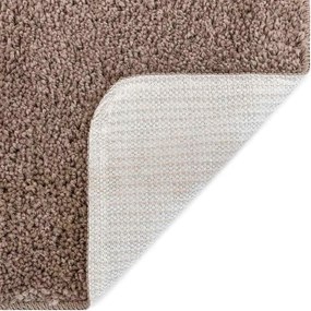 vidaXL Αντιολισθητικό Σαγκί Χαλάκι Καφέ 120 x 120 cm PP