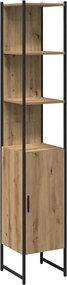 vidaXL Μονάδες Νιπτήρα Μπάνιου με ράφι 3 pcs Καφέ Επεξεργασμένο ξύλο