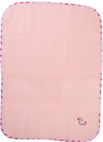 Κουβέρτα Πικέ Αγκαλιάς (80x110) Dimcol Unicorn 187 Pink