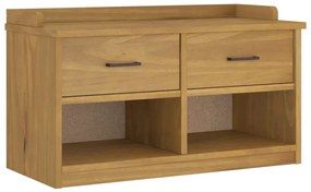 vidaXL Πάγκος διαδρόμου "SANDNES" 87x40x50 εκ. Πεύκο μασίφ ξύλο