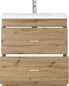 vidaXL Σετ Επίπλων Μπάνιου Artisan Δρυς 81 x 40 x 84,5 εκ