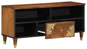 vidaXL Ντουλάπα τηλεόρασης 100x33x46 εκ. Μασίφ ξύλο μάνγκο