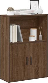 vidaXL Βιβλιοθήκη Καφέ Δρυς 60x24x85 εκ. από Επεξεργασμένο Ξύλο