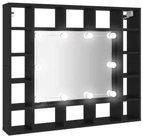 Έπιπλο Καθρέπτη LED Μαύρο 91 x 15 x 76,5 εκ. - Μαύρο