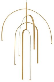 Φωτιστικό Οροφής Led 1933 96W 3000K 80Lm Gold Αλουμίνιο