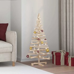 vidaXL Χριστουγεννιάτικα Δέντρα Φυσικό 120 cm Μασίφ ξύλο πεύκου