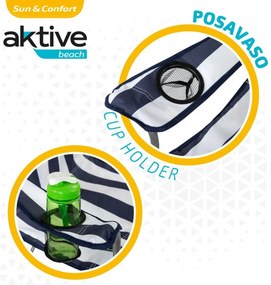 πτυσσόμενη καρέκλα Aktive Ναύτης 45 x 82 x 47 cm (4 Μονάδες)