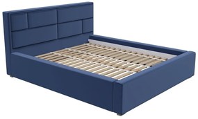 Κρεβάτι Pomona 104, Διπλό, Μπλε, 140x200, Ταπισερί, Τάβλες για Κρεβάτι, 160x223x93cm, 83 kg | Epipla1.gr