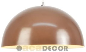 Φωτιστικό κρεμαστό καμπάνα λευκή μαύρη κρεμ καφέ Φ40 OD5391 ACA-OD5391MBR-Καφέ OD5391MBR