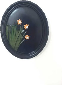Stewehome οβάλ διακοσμητικό τοίχου από πέτρα 21x17 cm