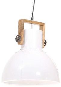 Φωτιστικό Κρεμαστό Industrial Στρογγυλό 25 W Λευκό 40 εκ. Ε27 - Λευκό