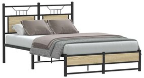 vidaXL Πλαίσιο Κρεβατιού Χωρ. Στρώμα Sonoma Δρυς 120x200εκ. Επ. Ξύλο