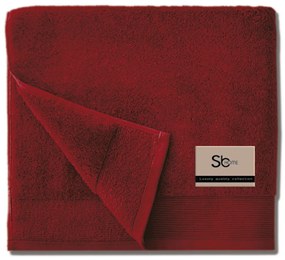 Πετσέτα Προσώπου (50x100) Sb Home Elegante 600gsm Μπορντώ