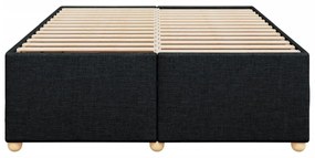 vidaXL Σκελετός Κρεβατιού Χωρίς Στρώμα Μαύρο 160x200 εκ.Υφασμάτινο