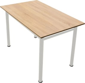 Τραπέζι "DINNER" σε δρυς/εκρού χρώμα 100x60x77