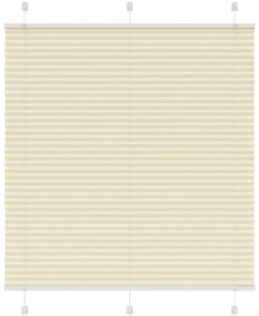 vidaXL Πλισέ περσίδα Κρέμα 115x100 cm Πλάτος υφάσματος 114,4 cm