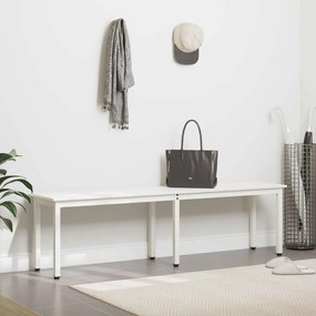 vidaXL παγκάκι Λευκό 160 x 35 x 45 cm Στερεά ξυλεία πεύκου