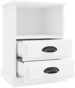 vidaXL Κομοδίνο Λευκό 43 x 36 x 60 εκ.