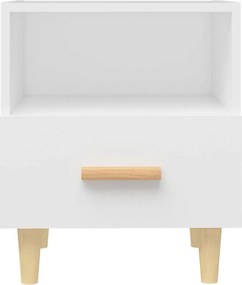 vidaXL Κομοδίνα 2 τεμ. Λευκά 40 x 35 x 47 εκ.