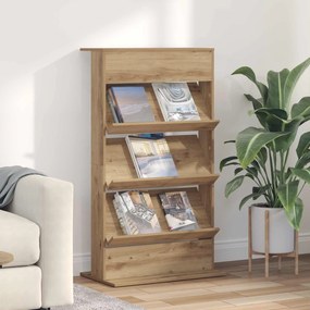 vidaXL Ράφι Περιοδικών με ράφι Artisan Oak 70 x 41 x 126 εκ.