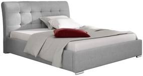 Επενδυμένο κρεβάτι Amber-Gkri Anoixto-160 x 200