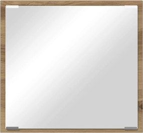 vidaXL Καθρέφτης μπάνιου LED Artisan Oak 40 x 37 x 8.5 εκ.