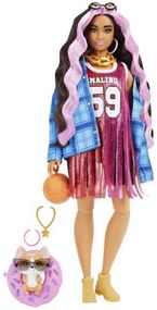 Κούκλα Barbie Extra HDJ46 Αξεσουάρ Με Φόρεμα Jersey &amp; Pet Corgi Multi Mattel