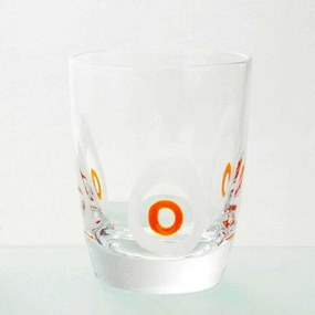 Ποτήρι Ουίσκι Poua 52.109.52 Clear-Orange Cryspo Trio Glass
