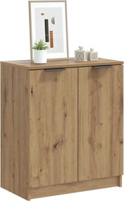 vidaXL Παπουτσοθήκη Αρτισιανή Δρυς 59x35x70 εκ. Επεξ. Ξύλο