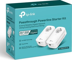 TP-LINK Passthrough Powerline Starter Kit TL-PA8010P, AV1300, Ver: 3.0