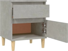 vidaXL Κομοδίνα Γκρι Σκυροδέματος 40x35x50 εκ.