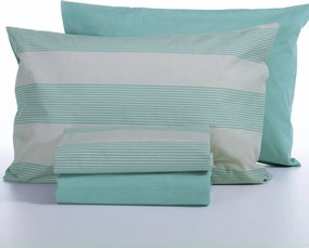 Σεντόνια Μονά (Σετ) Nef-Nef Homeware Casual Stripe Petrol