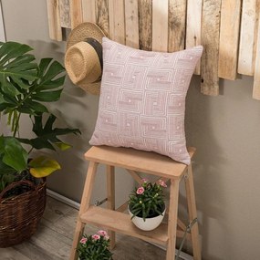 Μαξιλάρι Δικαοσμητικό (Με Γέμιση) Messina 06 Pink Teoran 43X43 Cotton-Polyester