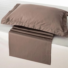 Μαξιλαροθήκες Athena-302 (Σετ 2τμχ) Oxford Brown Vesta Home 55 X 75 100% Βαμβακοσατέν
