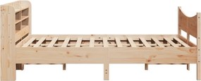 vidaXL Πλαίσιο Κρεβατιού Κεφαλάρι 150x200 εκ Μασίφ Πεύκο