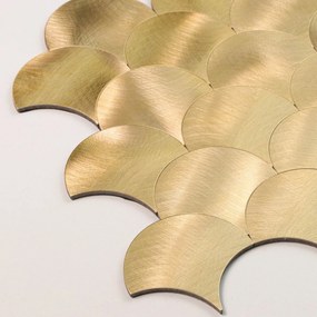 Αυτοκόλλητα Πλακάκια (Σετ 4τμχ) L-C Scale Gold 1770165
