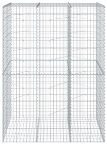 vidaXL Συρματοκιβώτιο με Κάλυμμα 150x100x200εκ από Γαλβανισμένο Χάλυβα
