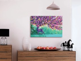 Πίνακας για να τον ζωγραφίζεις - Purple Deer 60x40