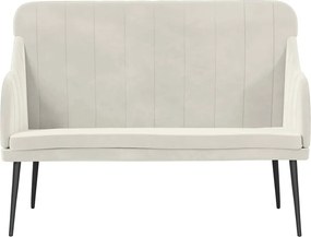 vidaXL Πάγκος Κρεμ 110x76x80 εκ. Βελούδινος