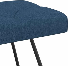 vidaXL Πάγκος με κουμπωτές επιφάνειες Μπλε 80 x 40 x 46 εκ. Ύφασμα