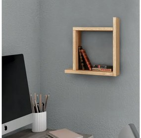 Ραφιέρα τοίχου Box Megapap μελαμίνης φυσικό οξιάς 30x22x30εκ. GP037-0001,3-GP037-0001,3-Καφέ GP037-0001,3