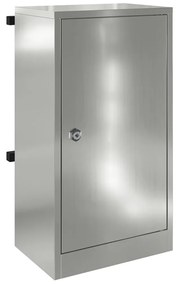 vidaXL γραμματοκιβώτιο Μαύρο 30 x 23 x 55 εκ. Γαλβανισμένος χάλυβας