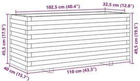 ΖΑΡΝΤΙΝΙΕΡΑ ΚΑΦΕ ΚΕΡΙΟΥ 110X40X49,5 ΕΚ. ΑΠΟ ΜΑΣΙΦ ΞΥΛΟ ΠΕΥΚΟΥ 847380