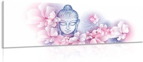 Εικόνα Βούδα με λουλούδι - 120x40
