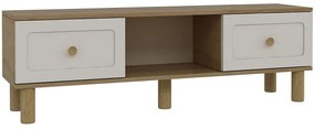 Έπιπλο Τηλεόρασης Rosalinda Bohem 475OLV1468 150x29,6x40,6cm Oak-White