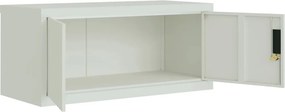 vidaXL Αρχειοθήκη Αν. Γκρι 90 x 40 x 130 εκ. Ατσάλινη