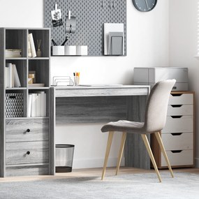 vidaXL Γραφείο Υπολογιστή Γκρι sonoma MDF 100 x 40 x 76 εκ. Απλό