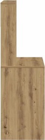 vidaXL Γραφείο με Ράφια Αρτισιανή Δρυς 100x45x140εκ Επεξεργασμένο Ξύλο