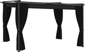 vidaXL Κιόσκι Ανθρακί 4 x 3 μ.